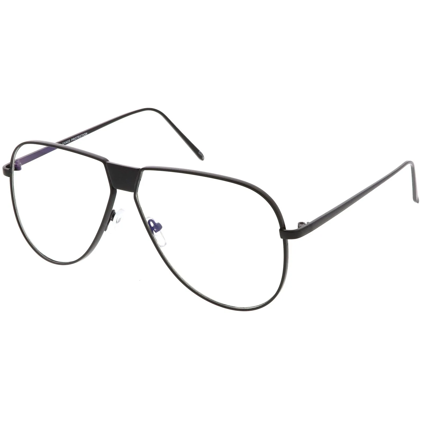Oversize Retro Clear Lens Flat Top Glasses C350