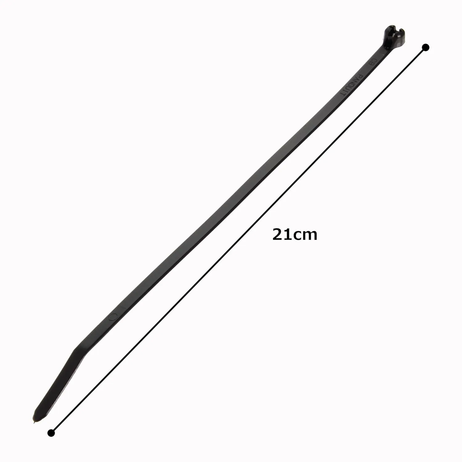 Panduit BT1.5I-C0 Cable Tie, Metal Barb, Intermediate, Weather Resistant Nylon 6.6, 6.1-Inch Length (100-Pack)