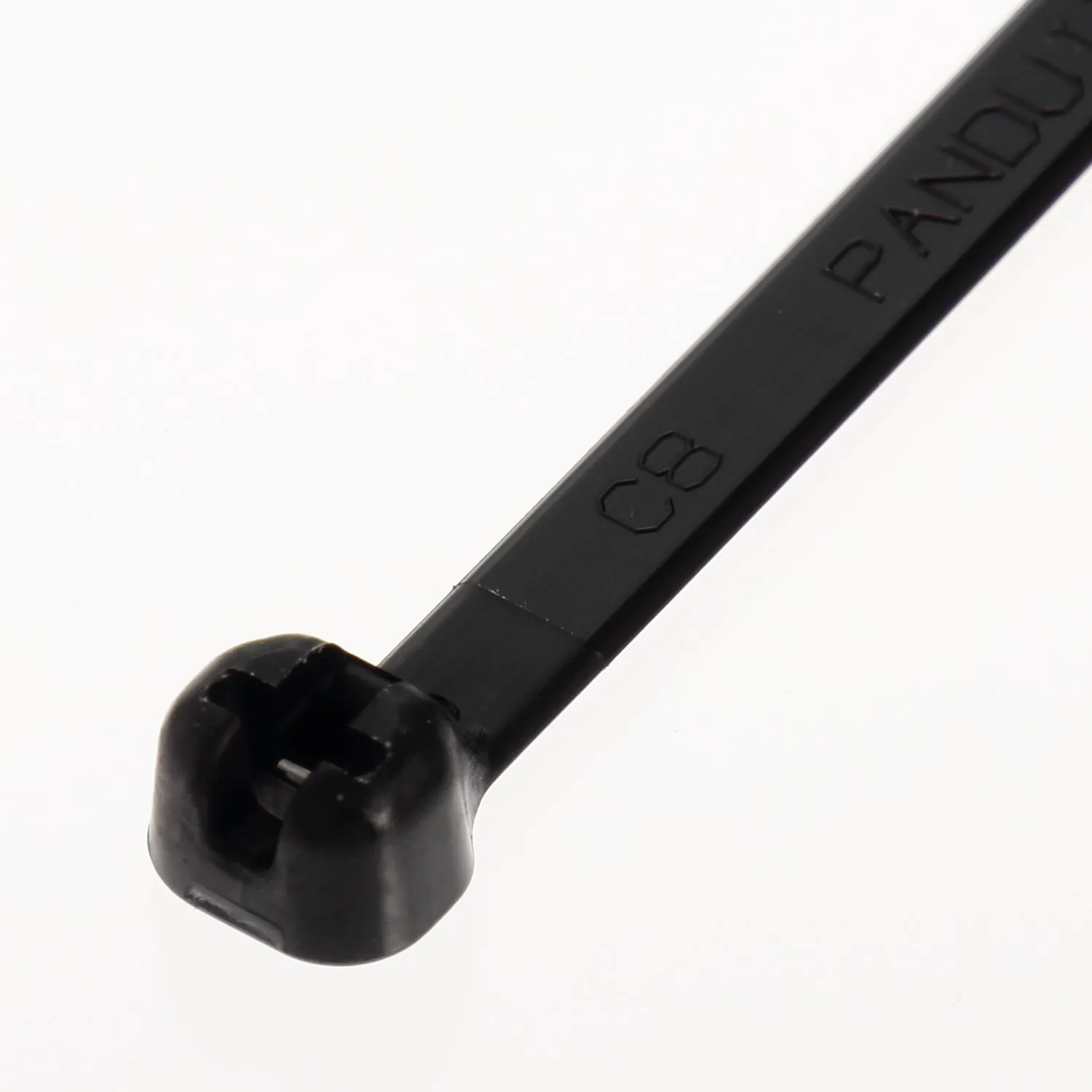 Panduit BT1.5I-C0 Cable Tie, Metal Barb, Intermediate, Weather Resistant Nylon 6.6, 6.1-Inch Length (100-Pack)