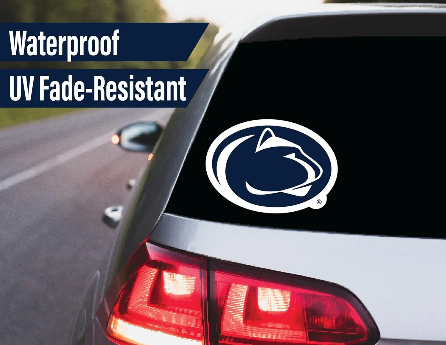 Penn State Stickers (14 Stickers) 2 Large 5" for Car Windows 10 Medium 2.5" for Water Bottles Laptops Phones and 2 Mini Keyboard Decals Gift for Men or Women Football Fans (Penn State Nittany Lions)