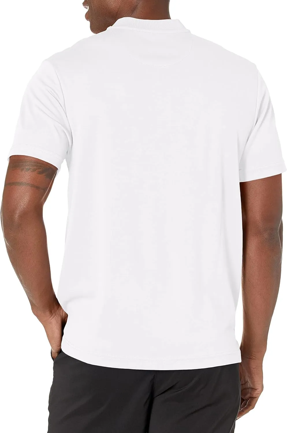 PGA TOUR Men's Pique Short Sleeve Golf Polo Shirt with Casual Collar