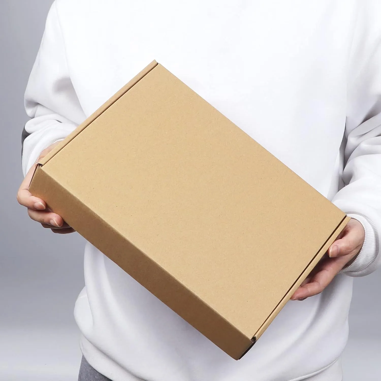 PHAREGE 12x9x2 inch Shipping Boxes Bulk 25 Pack Brown, Tab Lock Tuck Top Mailer Boxes for Packaging Small Business, Medium Cardboard Gift Boxes for Wrapping Mailing Present
