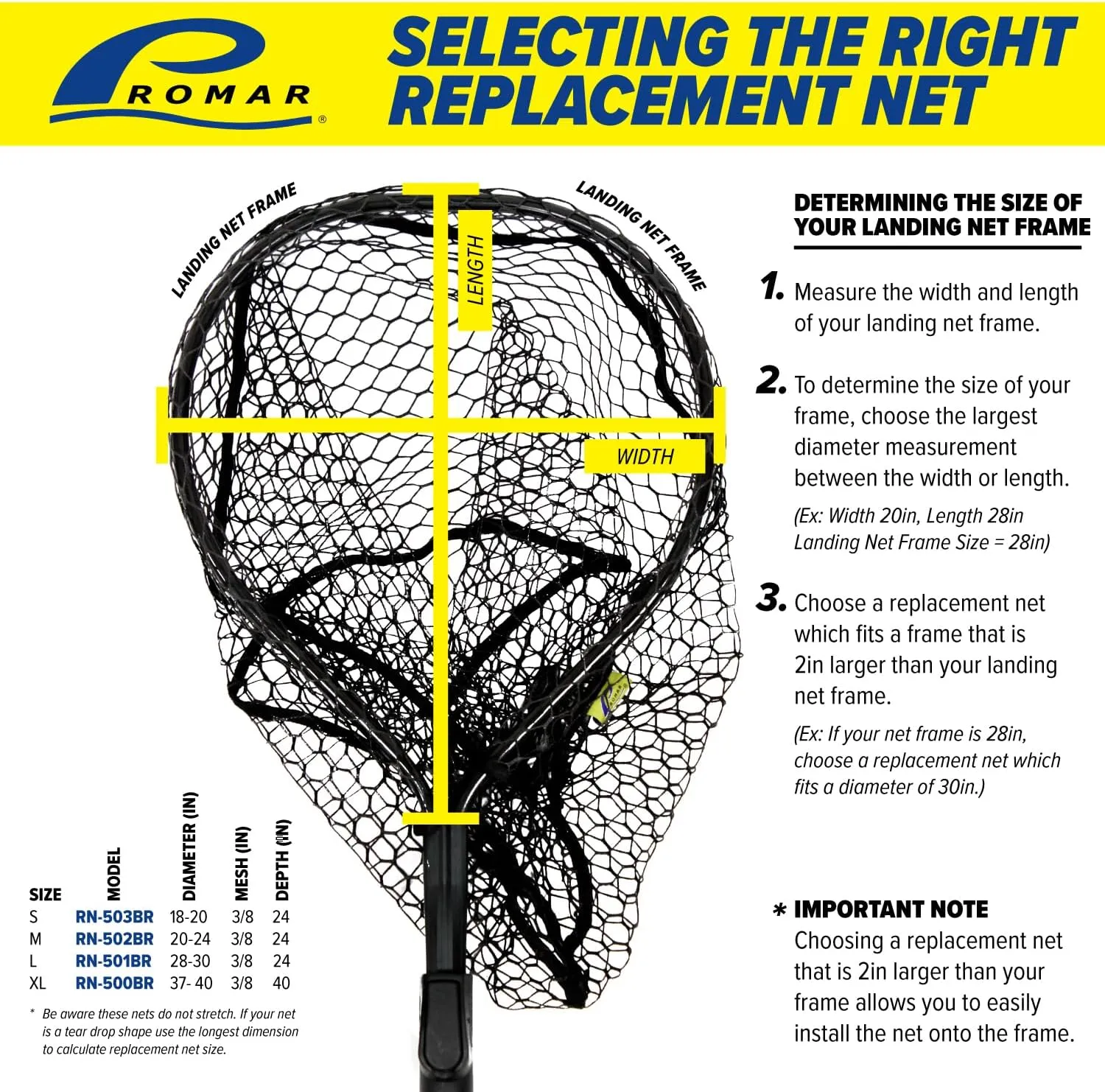Promar Hook Resist Replacement Net
