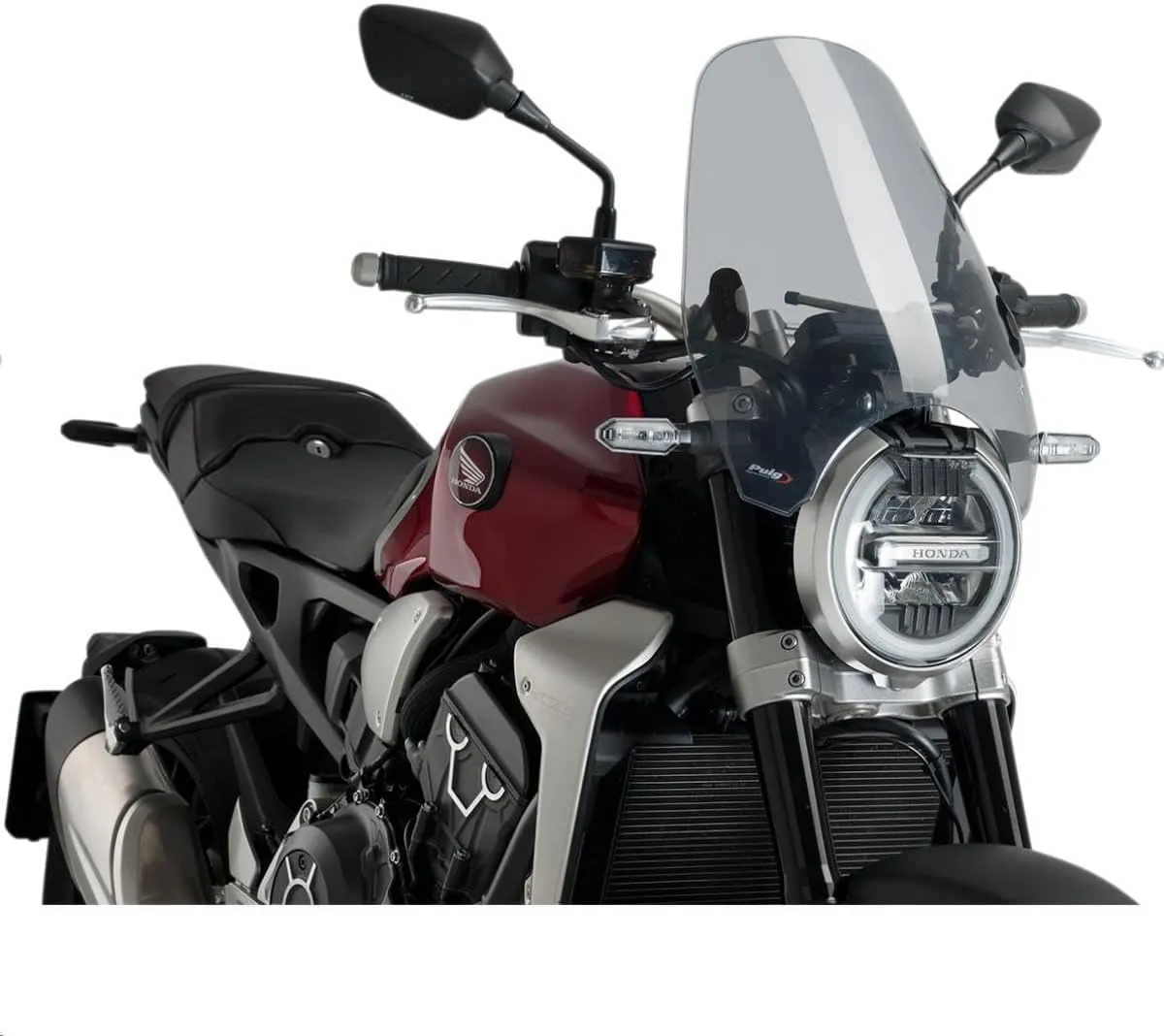 Puig 0336H Light Smoke Custom Ii Windshield for 8" Headlight