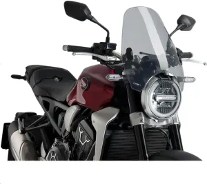Puig 0336H Light Smoke Custom Ii Windshield for 8" Headlight