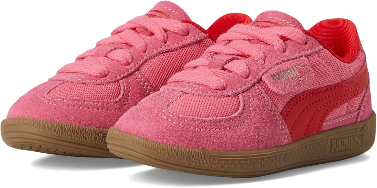 PUMA Palermo (Little Kid) Sneaker, Magic Rose/for All Time Red, 12.5 US Unisex