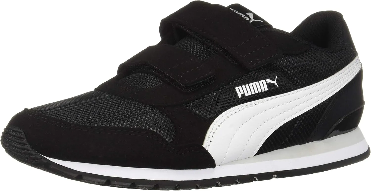 PUMA Unisex-Child St Runner Hook and Loop Sneaker