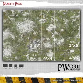 PWork - North Pass - Wargames Terrain Mat - 3X4'