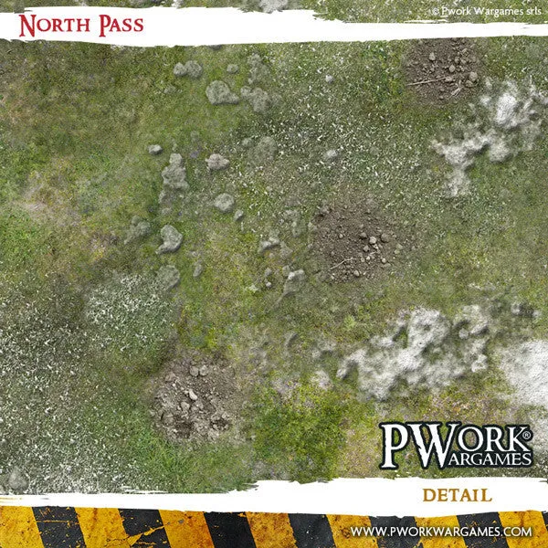 PWork - North Pass - Wargames Terrain Mat - 3X4'