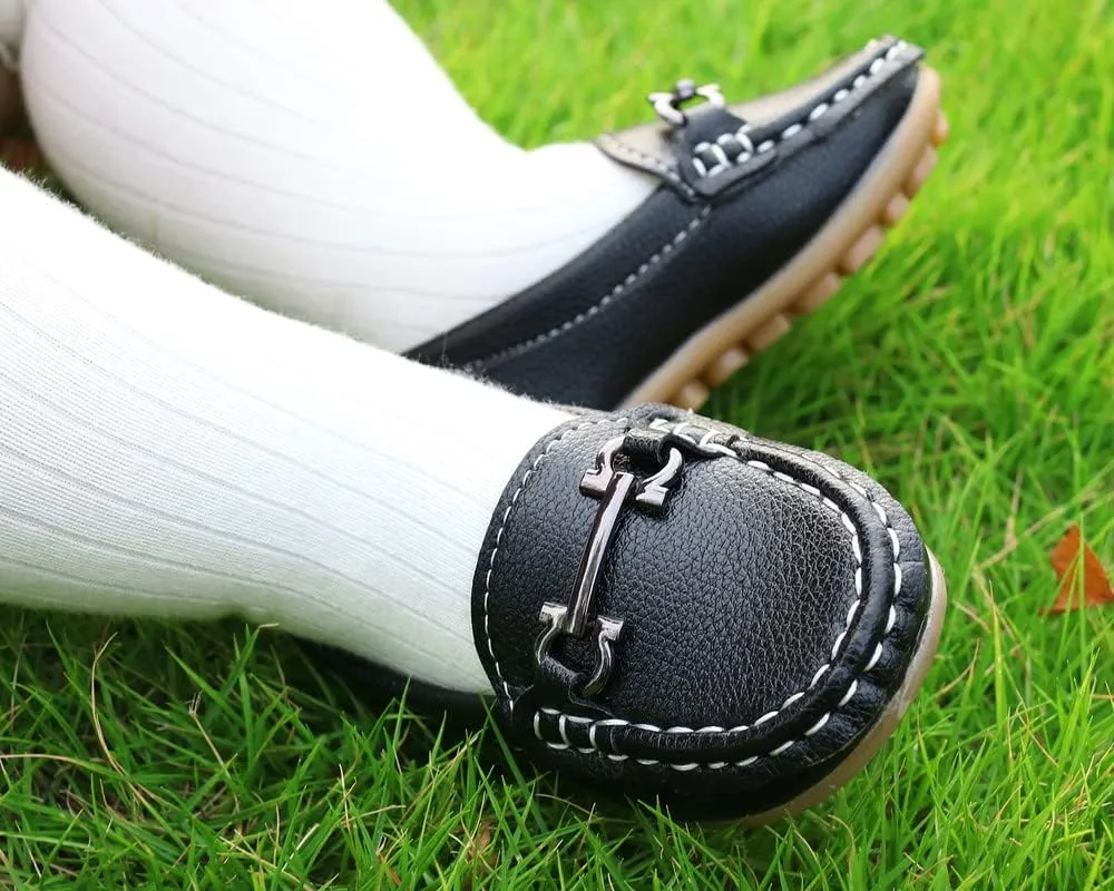 QIETION Toddler Little Kid Boys Girls Soft Slip On Loafers Dress Flat Shoes