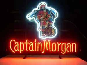 Queen Sense 20"x16" Captain Morgans Rum Neon Sign Light Man Cave Bar Pub Beer Gift Neon Lamp A120CMRL