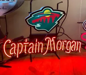 Queen Sense 20"x16" Captain Morgans Wilds Neon Sign Light Man Cave Bar Pub Beer Decor Neon Lamp AMF114