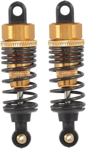 Rc Damper Shock Absorber for HSP for Redcat for HPI 1:10 2pcs 60mm Metal Shock Absorber Damper RC Car Parts Flat Car Drift for Racing Parts Accessories Replacement Use(Yellow)