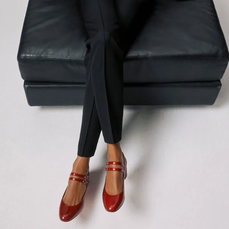 Red Patent Leather Stiletto Pumps