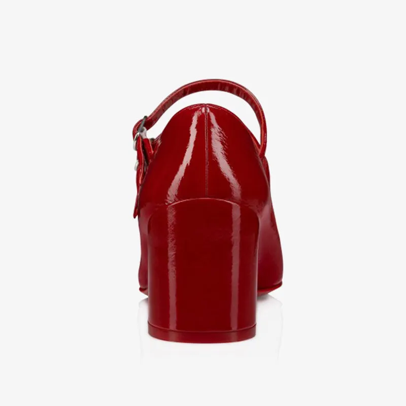 Red Patent Leather Stiletto Pumps