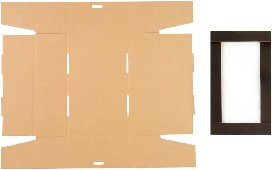 Restaurantware Cater Tek 10.2 x 6.1 x 3.2 Inch Baked Goods Boxes 100 Greaseproof Pastry Boxes - Window Lids Insert Tab Lock Black Paper Catering Boxes Easy Assembly For Charcuterie Or Cupcakes