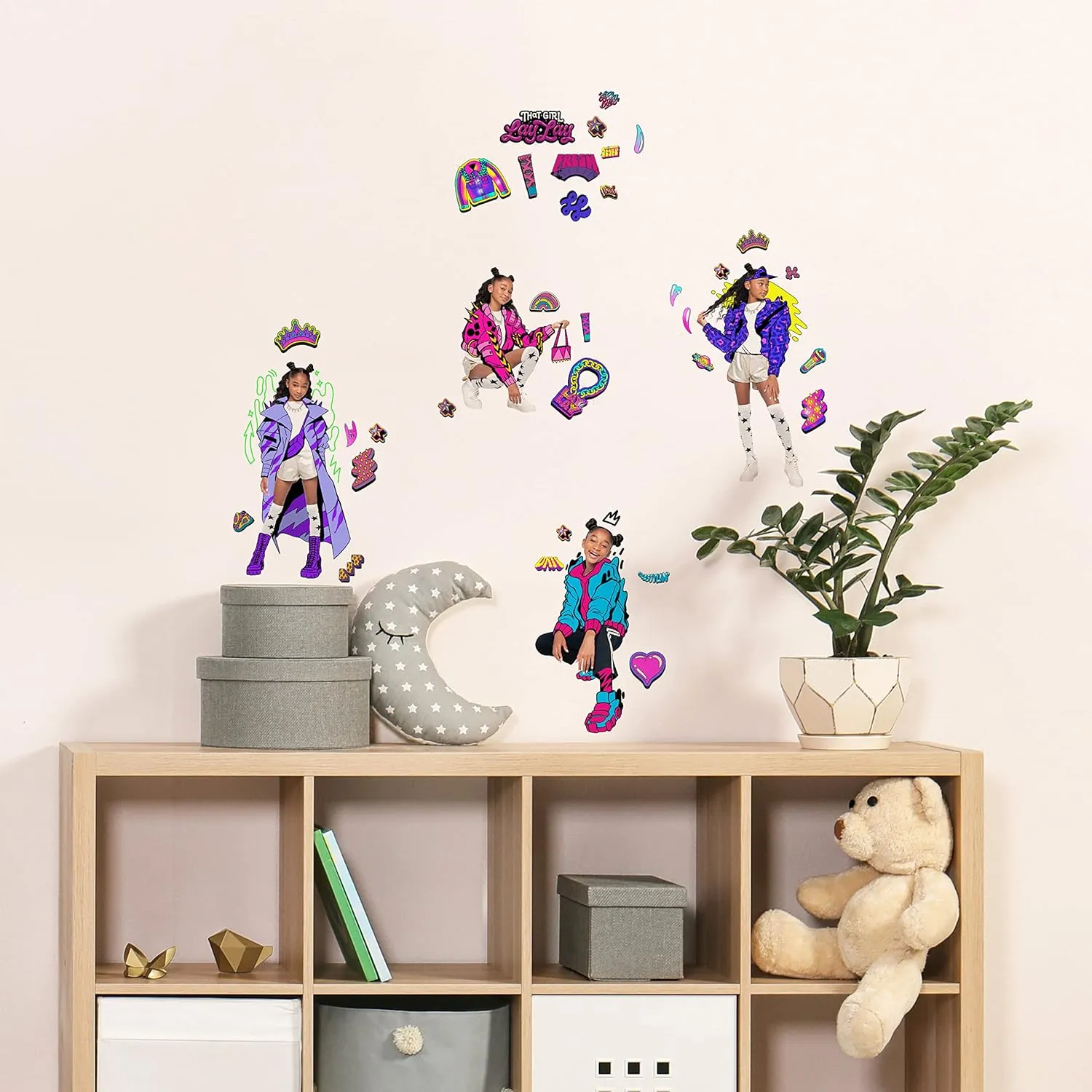 RoomMates RMK5186SCS That Girl Lay Peel and Stick Wall Decals