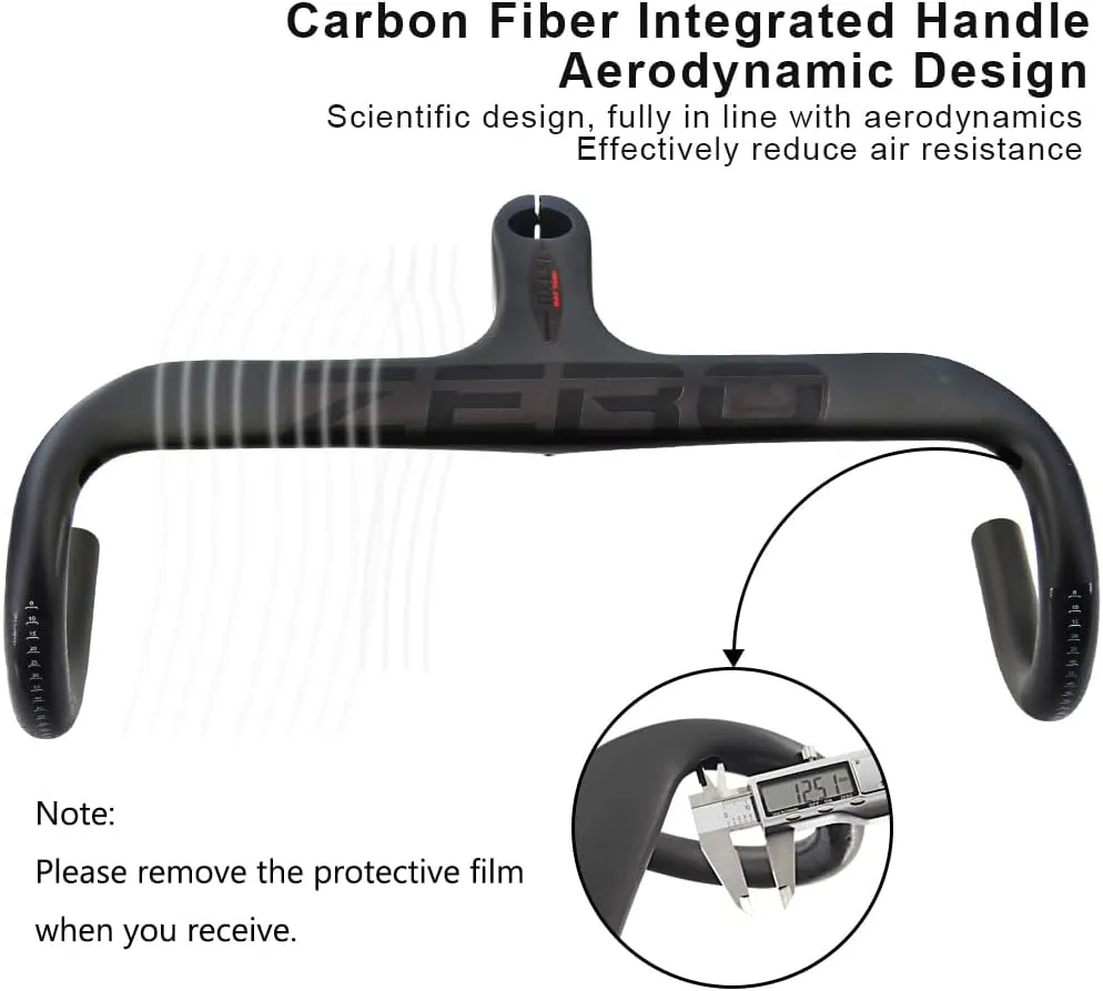 RXL SL carbon integrated handlebars road bike black ud matte road bike handlebars handlebar integrated road bike handle bars 28.6mm road bike handlebar flat bars w/integrated stem 40cm 400mm 400-120