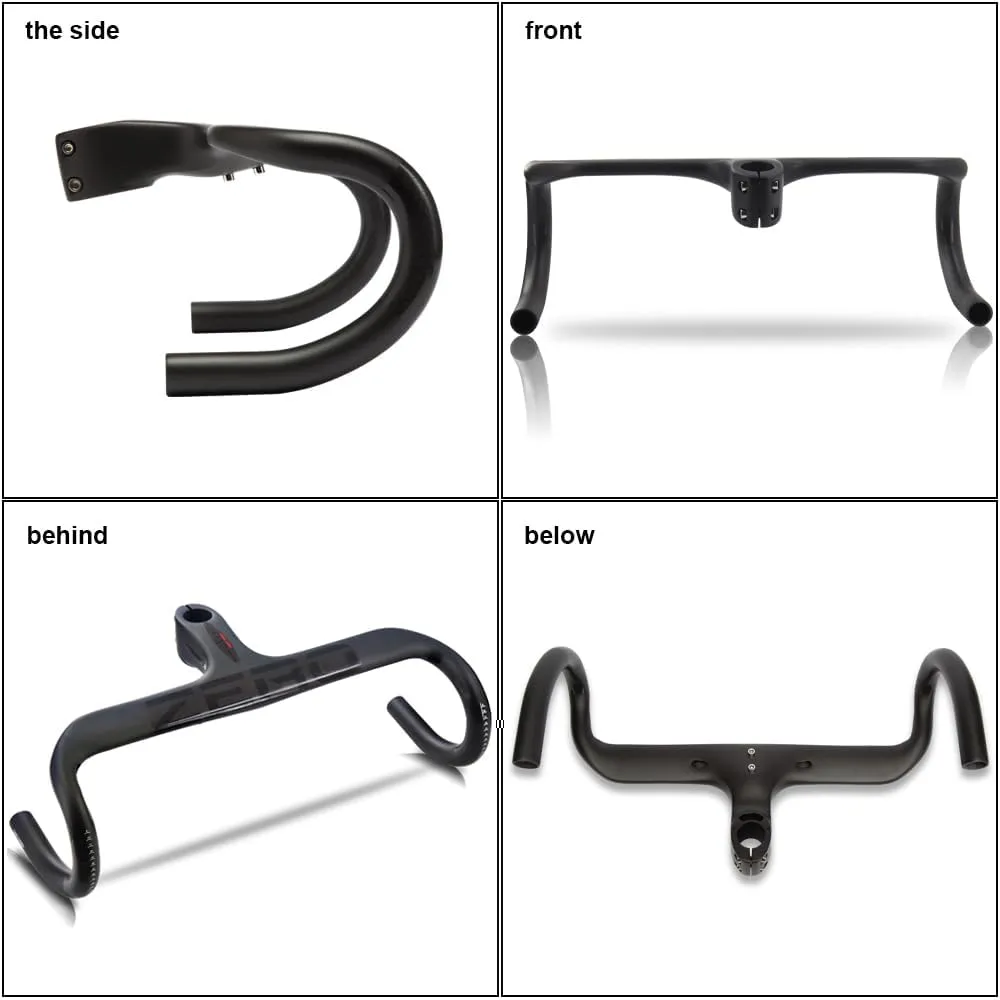 RXL SL carbon integrated handlebars road bike black ud matte road bike handlebars handlebar integrated road bike handle bars 28.6mm road bike handlebar flat bars w/integrated stem 40cm 400mm 400-120