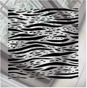 SABA Home Decor Register Cover Air Vent - Acrylic Fiberglass Grille 8" x 8" Duct Opening (10" x "10 Overall) Mirror Finish Decorative Cover for Walls & Ceilings, not for Floor use, Waves