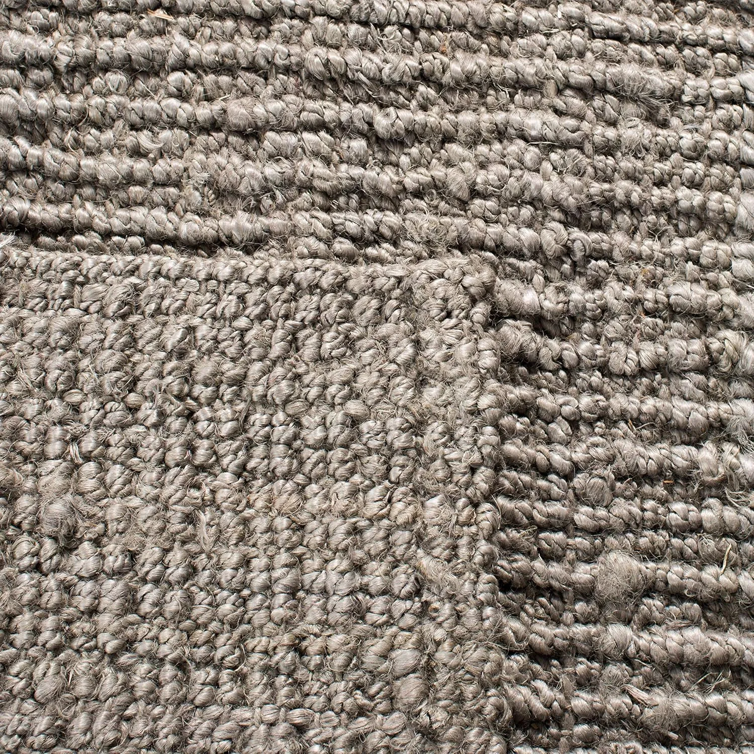 SAFAVIEH Natural Fiber Collection Runner Rug - 2'6" x 6', Light Grey, Handmade Chunky Textured Jute 0.75-inch Thick, Ideal for High Traffic Areas in Living Room, Bedroom (NF447G)