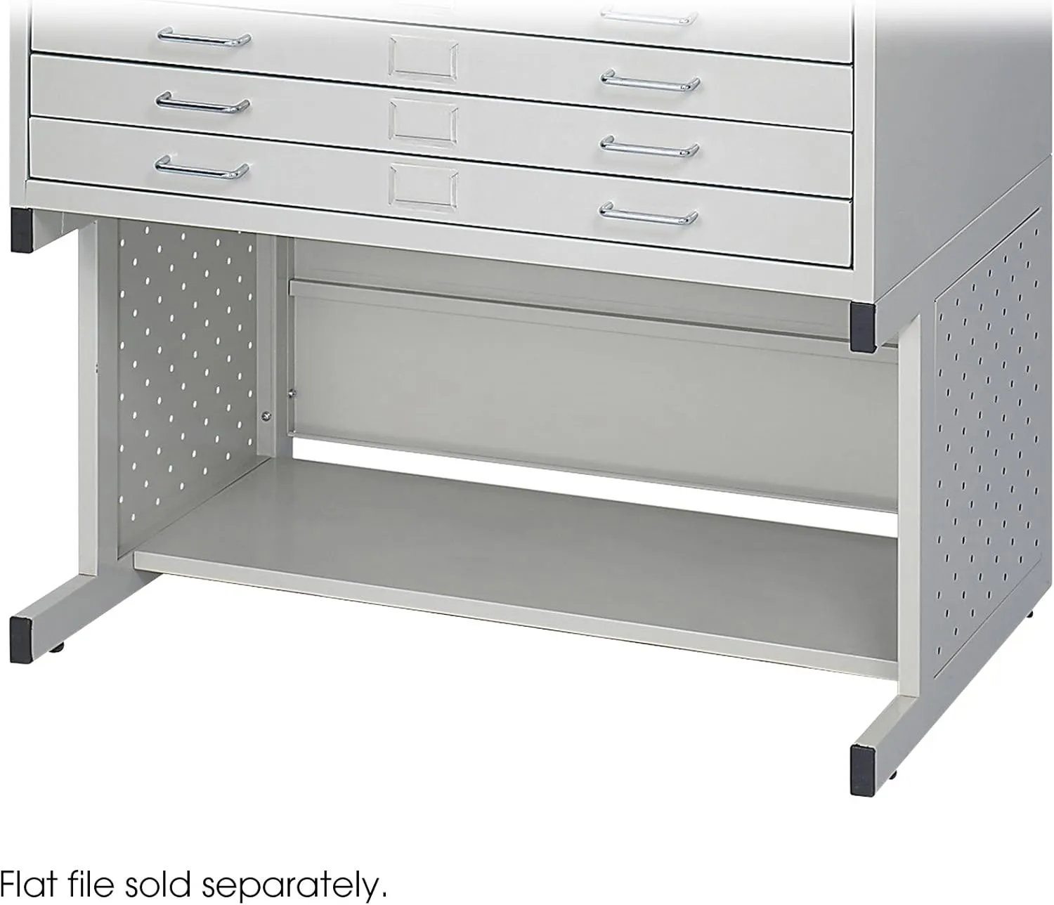 Safco 4971LG Facil Flat File High Base for 4969LG Small File, Sold Separately, Light Gray