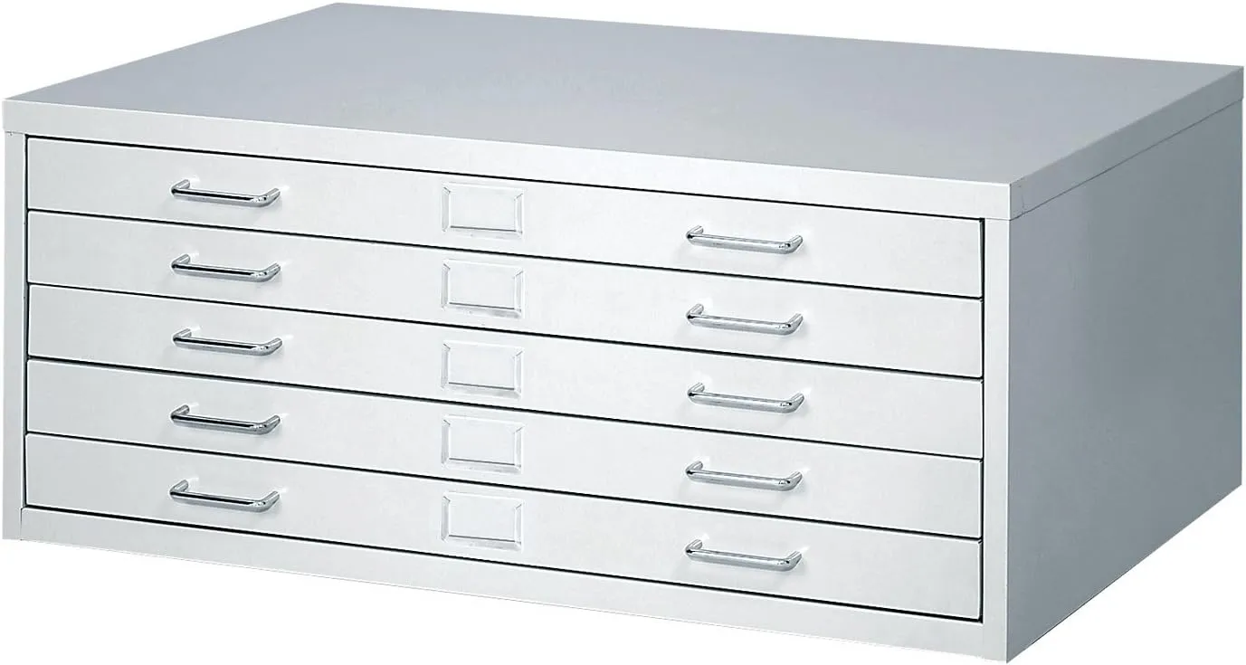 Safco 4971LG Facil Flat File High Base for 4969LG Small File, Sold Separately, Light Gray