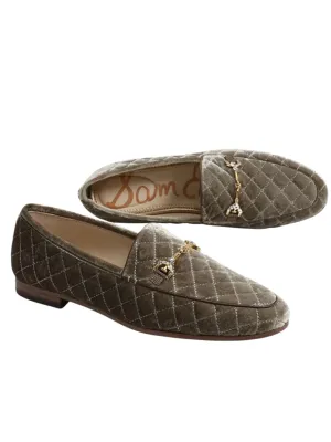 Sam Edelman Loraine Loafer in Silver Sage Velvet