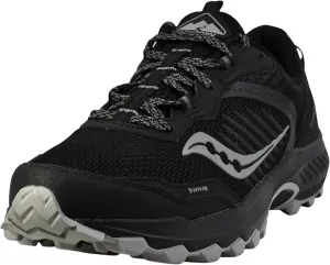 Saucony Men's Excursion TR15 Sneaker, Black/Shadow, 14 Wide
