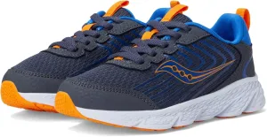 Saucony Wind 3.0 (Little Big Kid) Sneaker, Navy/Peel, 1.5 X-Wide US Unisex