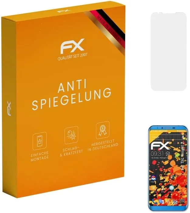 Screen Protector compatible with ThL Knight 2 Screen Protection Film, anti-reflective and shock-absorbing FX Protector Film (3X)