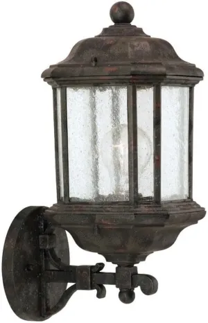 Sea Gull Lighting Generation 84032-746 Traditional One Light Outdoor Wall Lantern from Seagull-Kent Collection Dark Finish, 11.00 inches, Oxford Bronze
