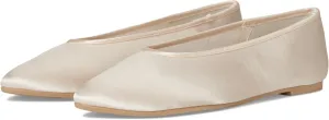 Seychelles Women's Georgette Satin Ballet Flat, Natural, 8.5