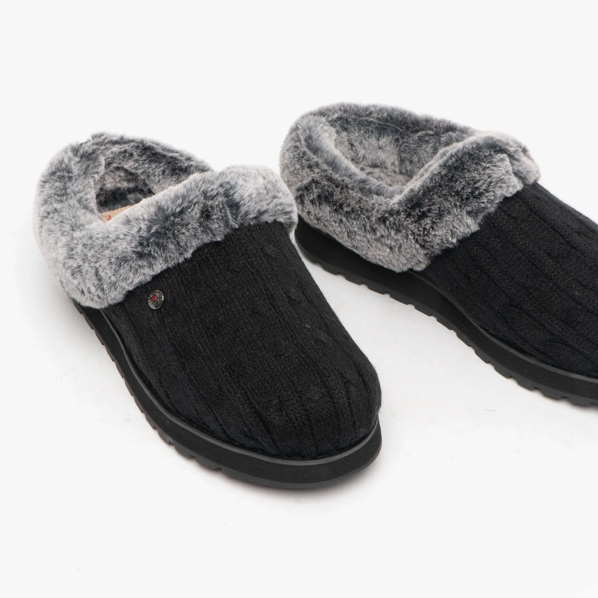 Skechers 31204/BLK KEEPSAKES ICE ANGEL Womens Mule Slippers Black