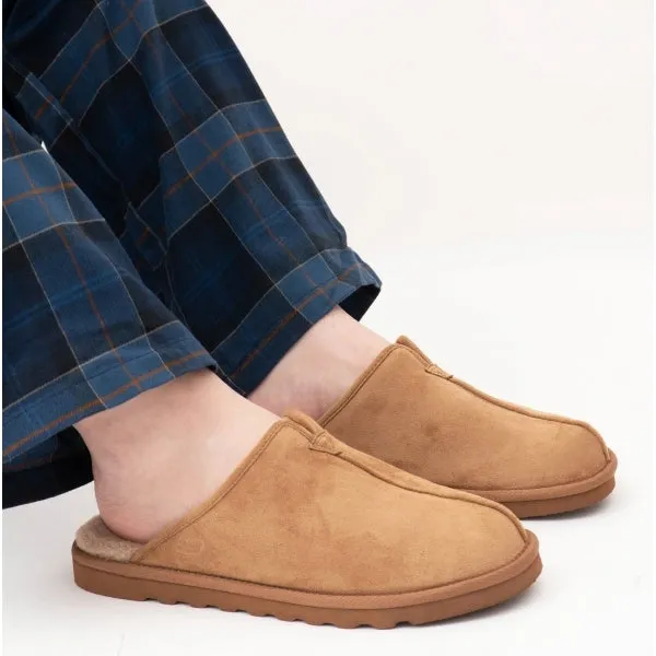 Skechers 66094/TAN RENTEN PALCO Mens Mule Slippers Tan