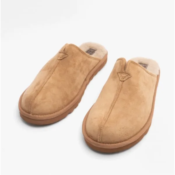 Skechers 66094/TAN RENTEN PALCO Mens Mule Slippers Tan