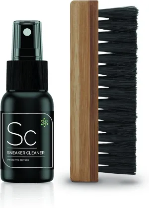 SNEAKER LAB Shoe Cleaner Kit - Cleaner   Premium Brush - Perfect for Most Materials 1.7 Fl Oz Bottle