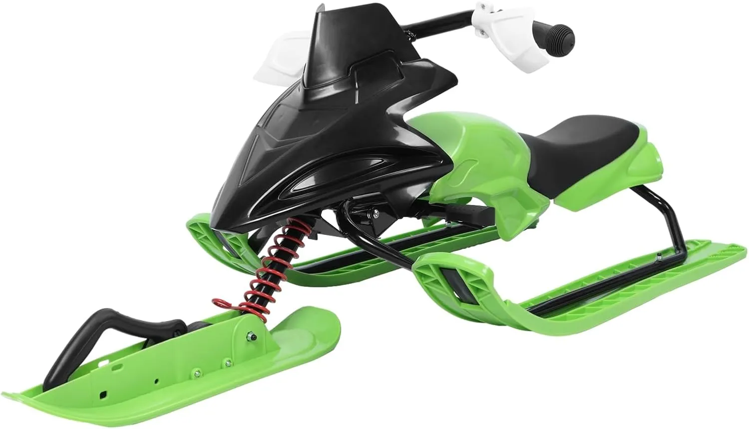 Snow Racer Sled, Ski Sled Snowboard with Sensitive Brake and 3 Gear Adjustable Cushion, Winter Outdoor Activity Ski Sled Slider Board for Kids Age 4  and Adults
