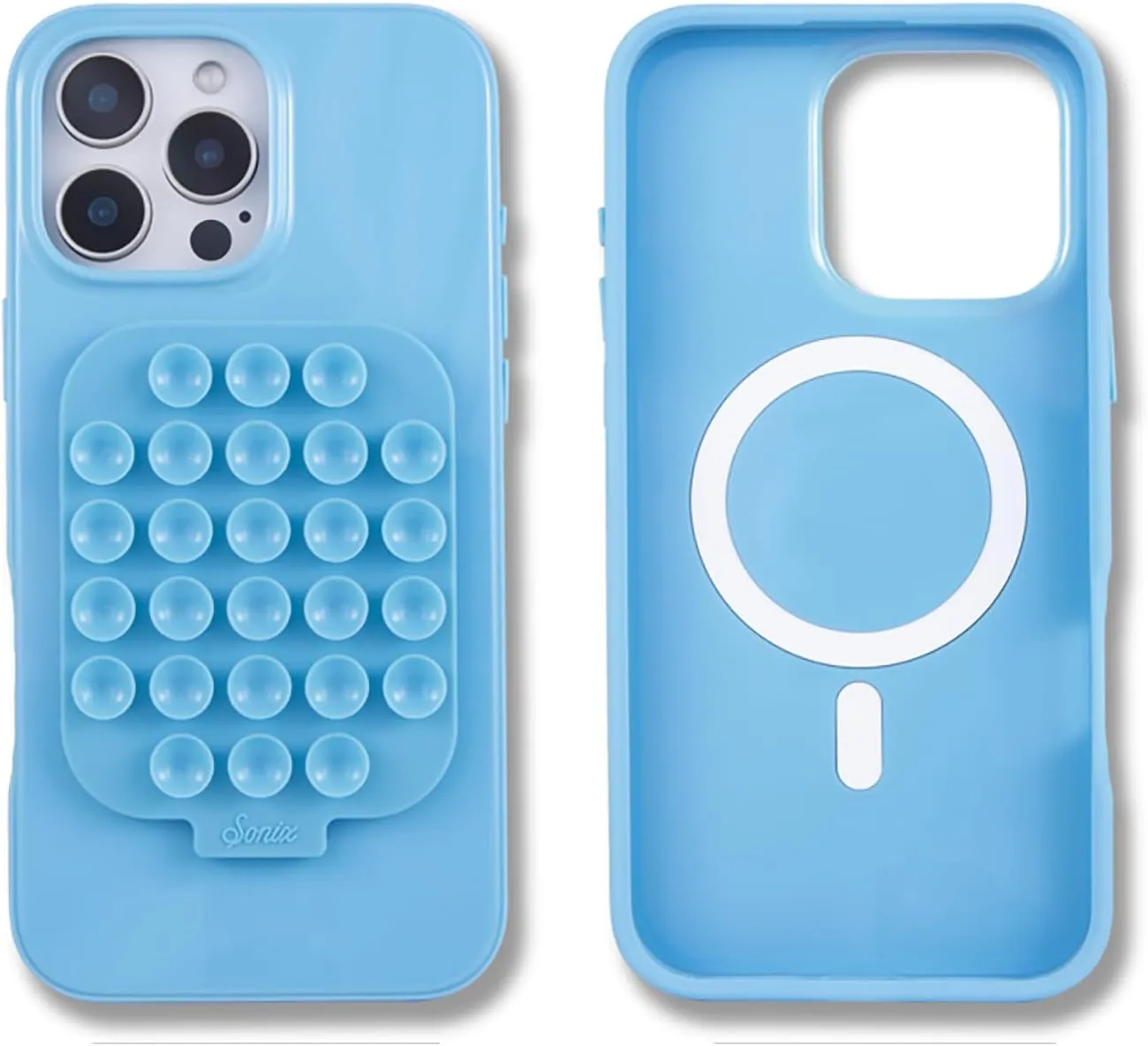Sonix Case for iPhone 16 Pro Max with Magnetic Suction Mount | Compatible with MagSafe | 10ft Drop Tested | Light Blue