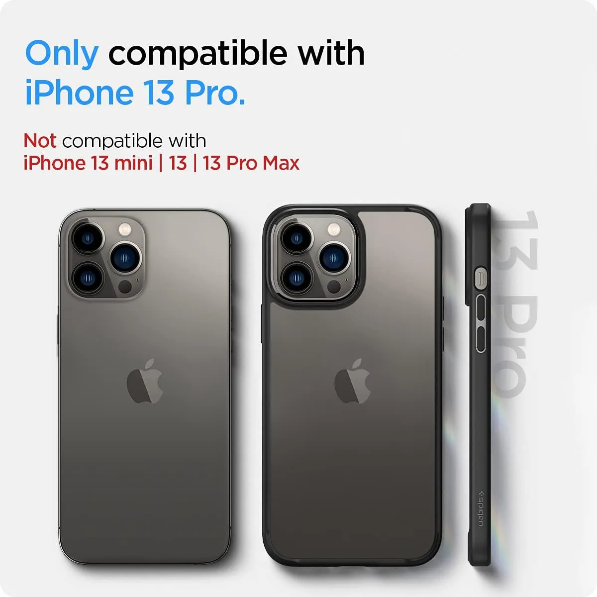 Spigen Ultra Hybrid Designed for iPhone 13 Pro Case (2021) - Matte Black