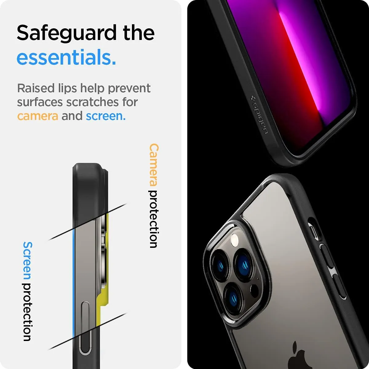 Spigen Ultra Hybrid Designed for iPhone 13 Pro Case (2021) - Matte Black