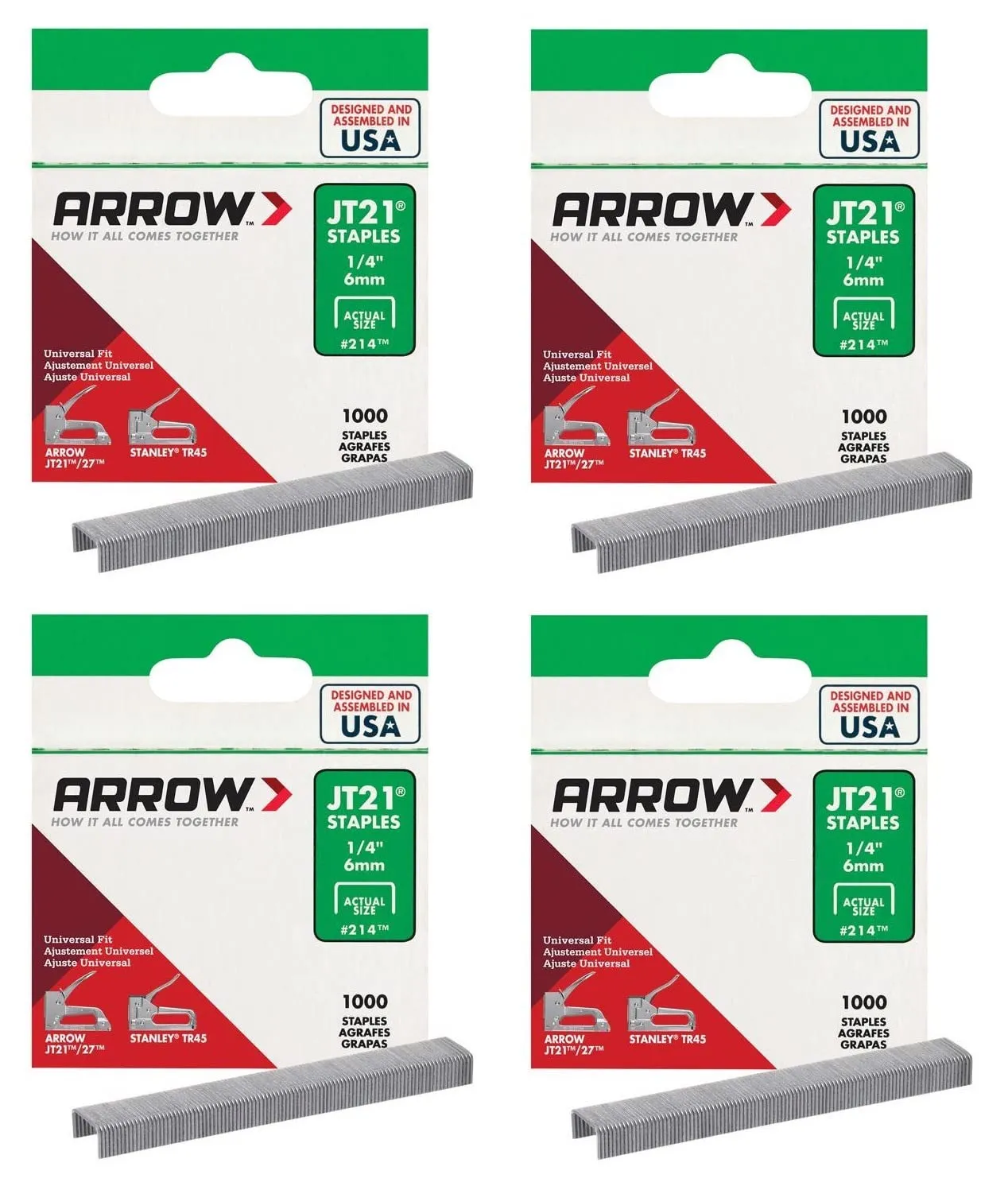 STAPLE JT21 1/4" 1000PK