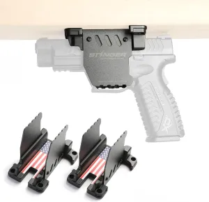 Stinger Trigger Safe Gun Magnet Mount for Handgun Firearm, car Holsters for Pistols, Gun Magnet, Car Gun Mount, Car Gun Holster, Magnetic Gun Mount, USA Utility Patent Pending