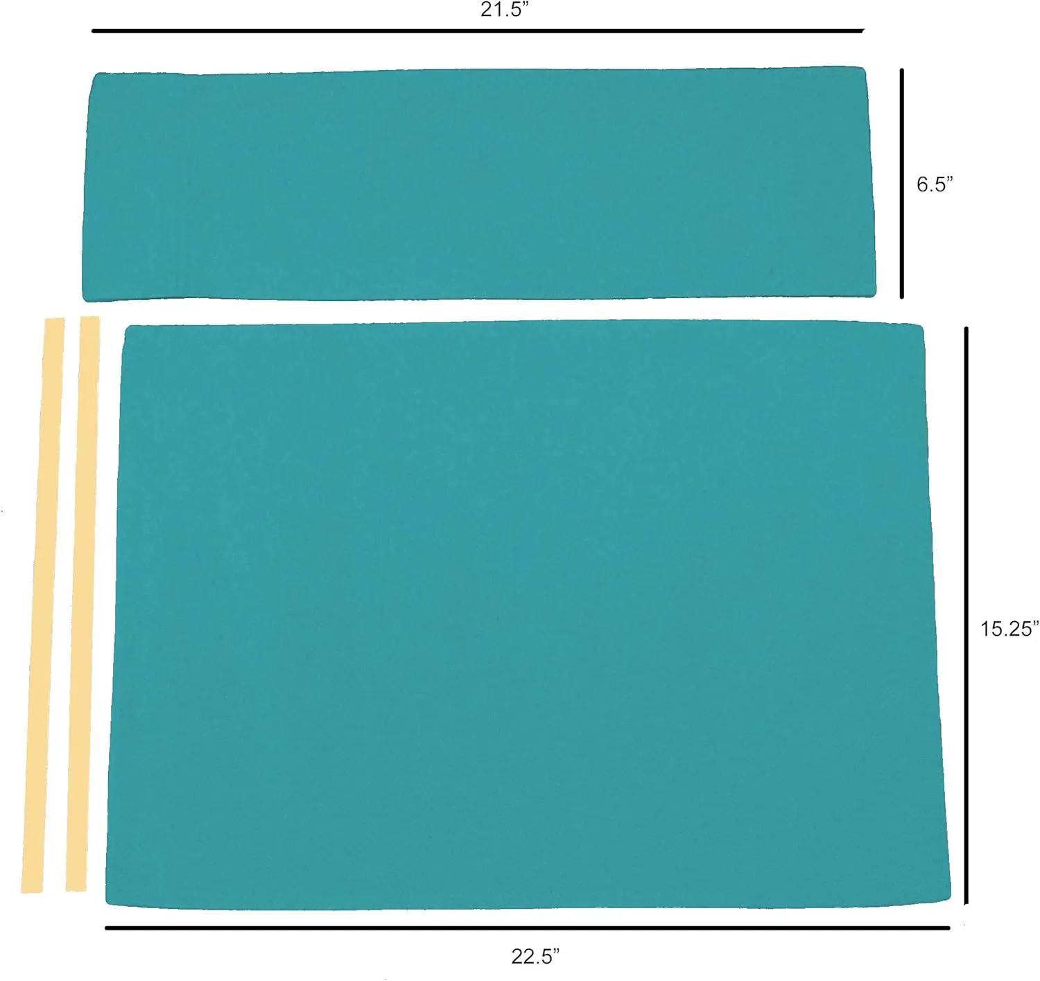 Sunbrella Directors Chair Replacement Cover (Flat Stick) (Aruba)