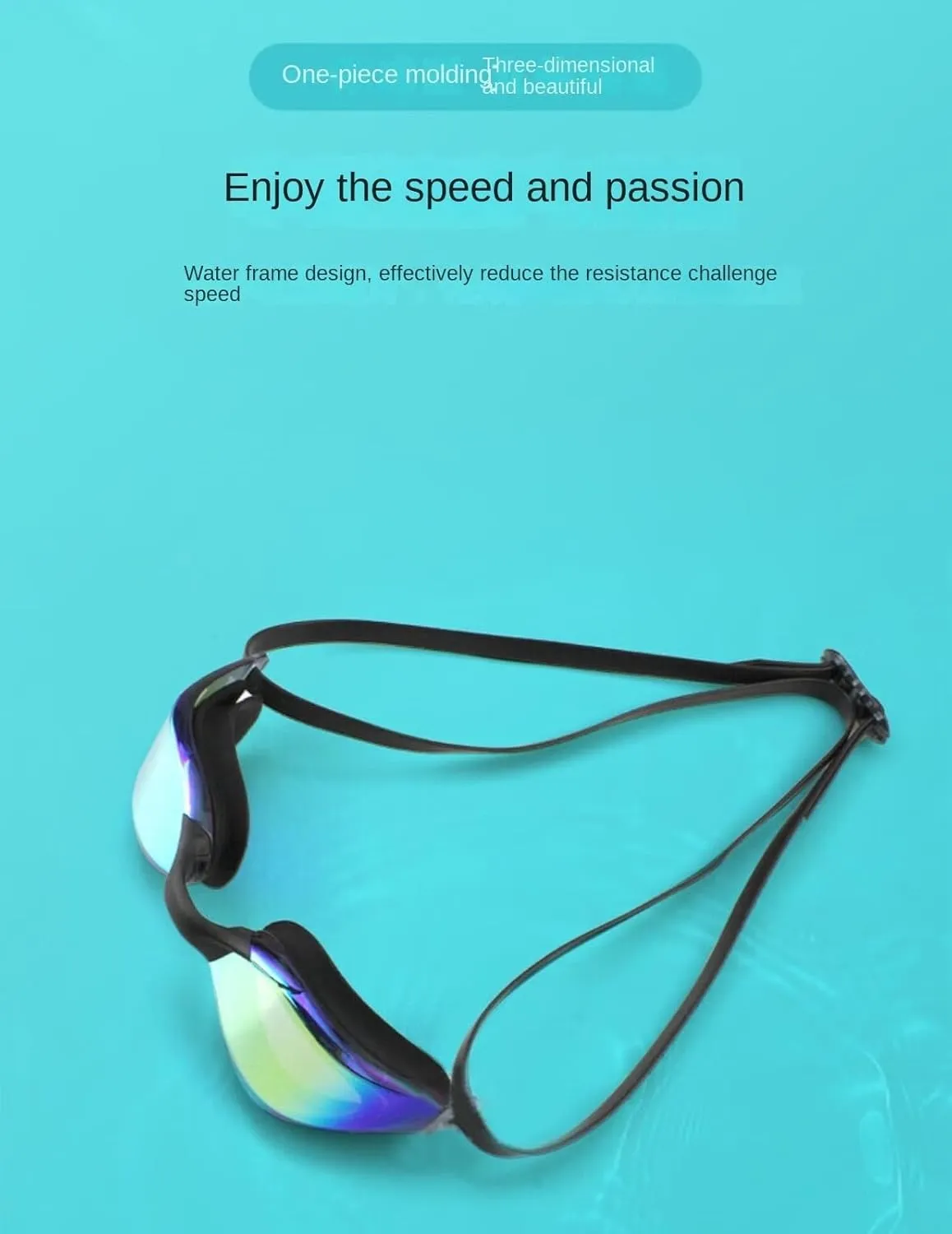 Swimming goggles professional swimming goggles high-definition anti fog waterproof flat light racing