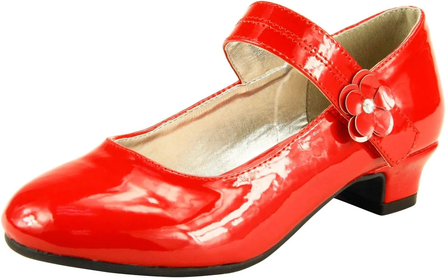 The Doll Maker Girl's Glitter Pump for Toddler/Little Kid/Big Kid Dress Shoes