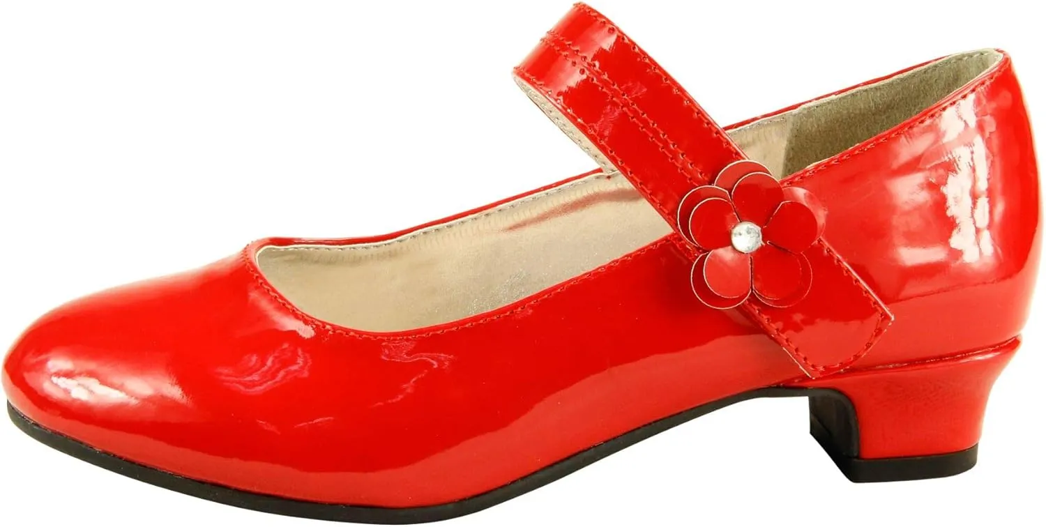 The Doll Maker Girl's Glitter Pump for Toddler/Little Kid/Big Kid Dress Shoes