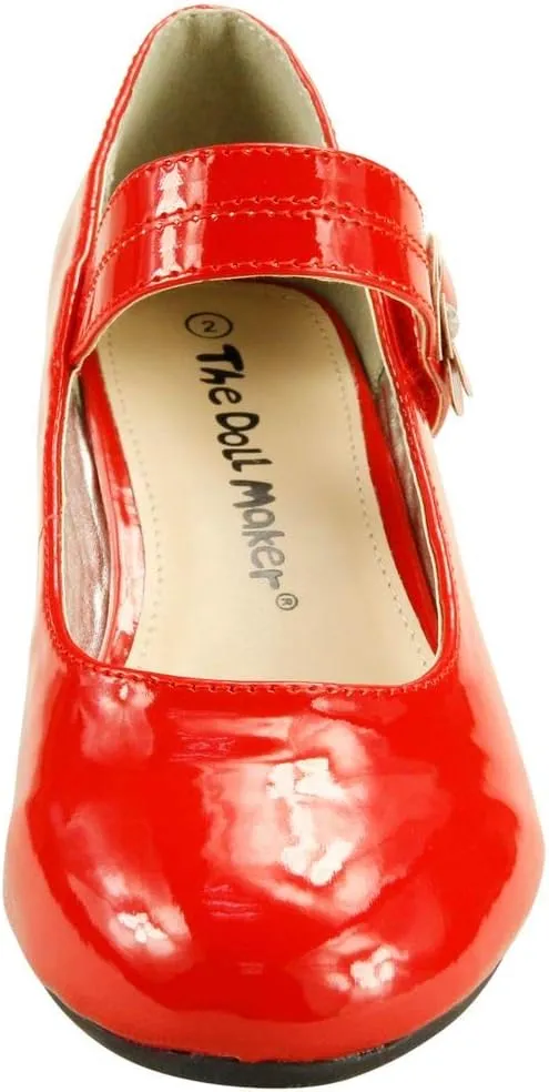 The Doll Maker Girl's Glitter Pump for Toddler/Little Kid/Big Kid Dress Shoes