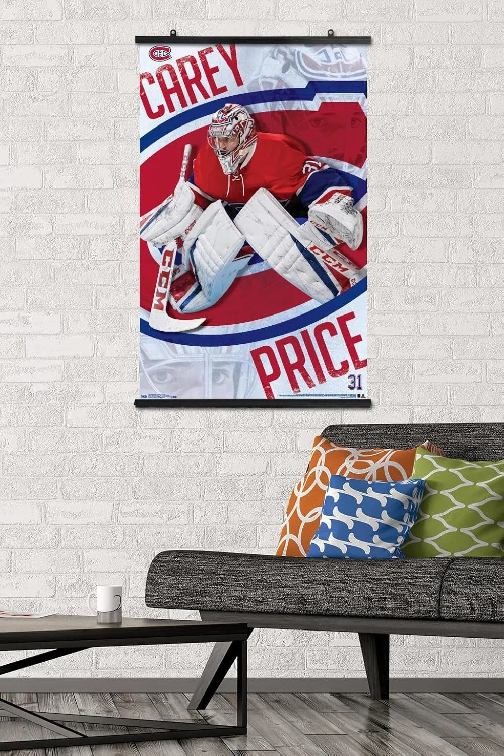 Trends International NHL Montreal Canadiens - Carey Price 17 Wall Poster, 22.375" x 34", Poster & Clip Bundle