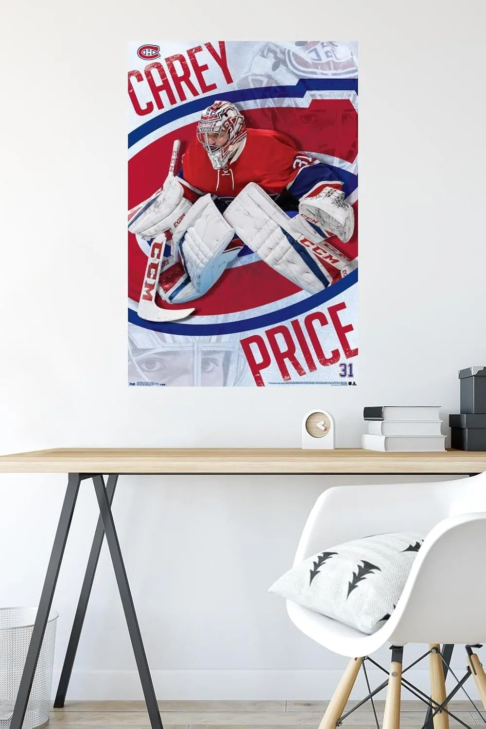Trends International NHL Montreal Canadiens - Carey Price 17 Wall Poster, 22.375" x 34", Poster & Clip Bundle